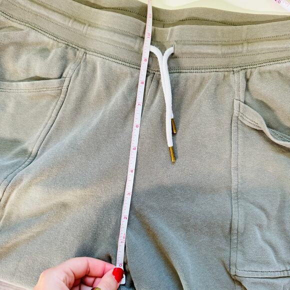OLD NAVY Olive Green Sweatpants Joggers Pants French Terry Ankle Drawstring M - Picture 14 of 16